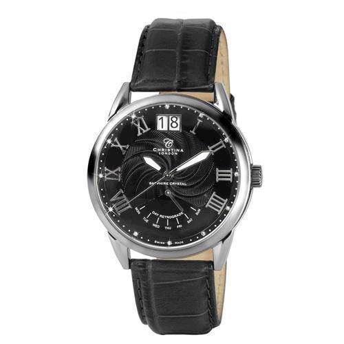 Image of Christina Watches herreur med 12 diamanter, 510SBLBL